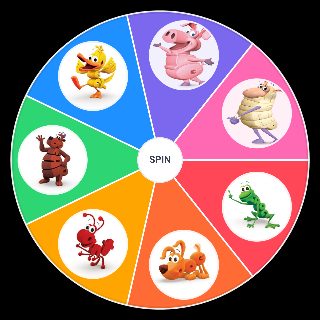 Spin the Wheel: Word World Characters