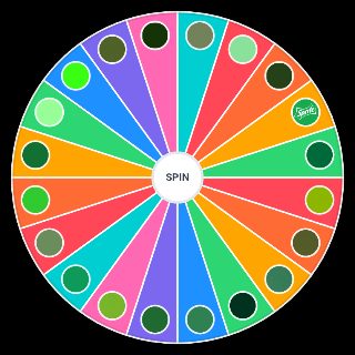 Random Shades of Green Wheel