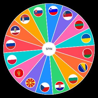 Random Slavic Flags (16:9) Wheel