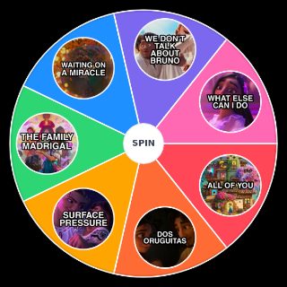 Encanto Songs Wheel