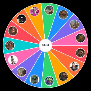 Random Flushed away characters Wheel