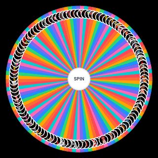Spin the Wheel: top animes with text logos