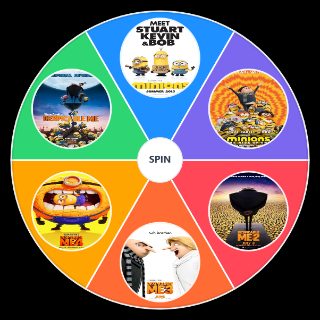 Despicable Me (and Minions) Movie Random Picker