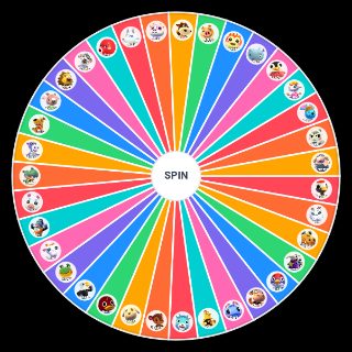 Random Animal Crossing Villager Species Wheel