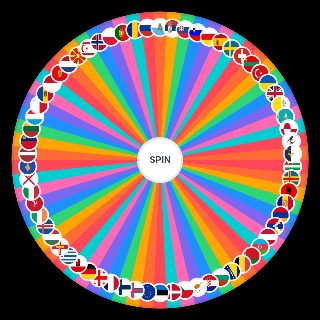 Flags of Europe (including Territories) Wheel