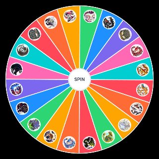 Spin the Wheel: Monster Hunter Flagship Monsters (Gen 1 5)