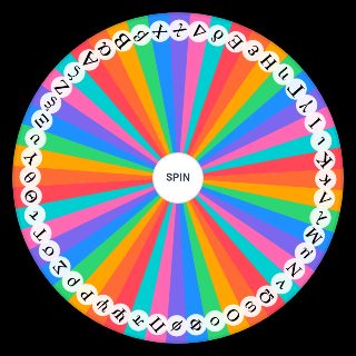 Spin the Wheel: Greek Letters