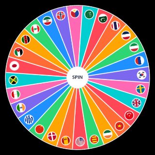 Random World Wide Cuisine Wheel
