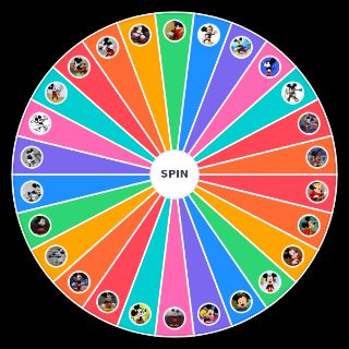 Random Mickey Mouse Designs Wheel