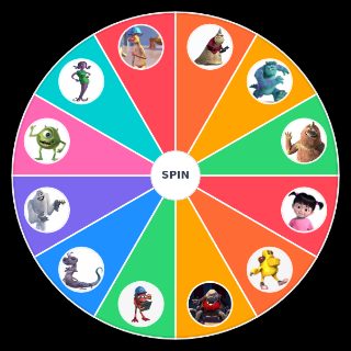 Random Monsters inc characters Picker