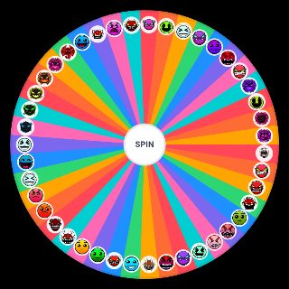 Spin the Wheel: Geometry dash difficulty faces