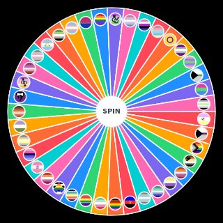 Spin the Wheel: LGBT+ Identities Flags