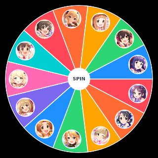 Random THE iDOLM@STER Cinderella Girls U149 Main Characters Wheel