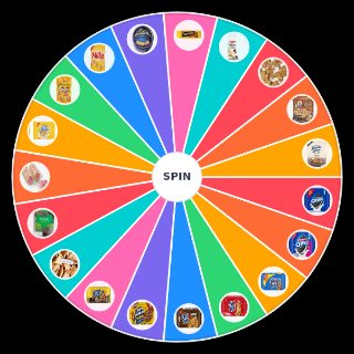Random Top popular cookies Wheel