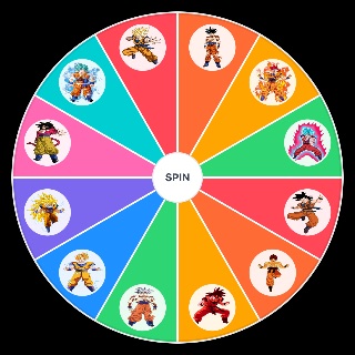 Random All goku transformations in dragonball Picker