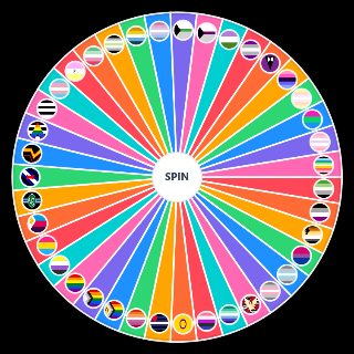 Random LGBT+ Pride Flags Wheel