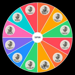 Spin the Wheel: TAKE ME BACK TO EDEN SLEEP TOKEN