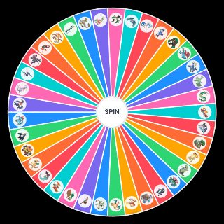 Random Pokémon Starters & Pseudo Legendary [3 stage evo] Wheel